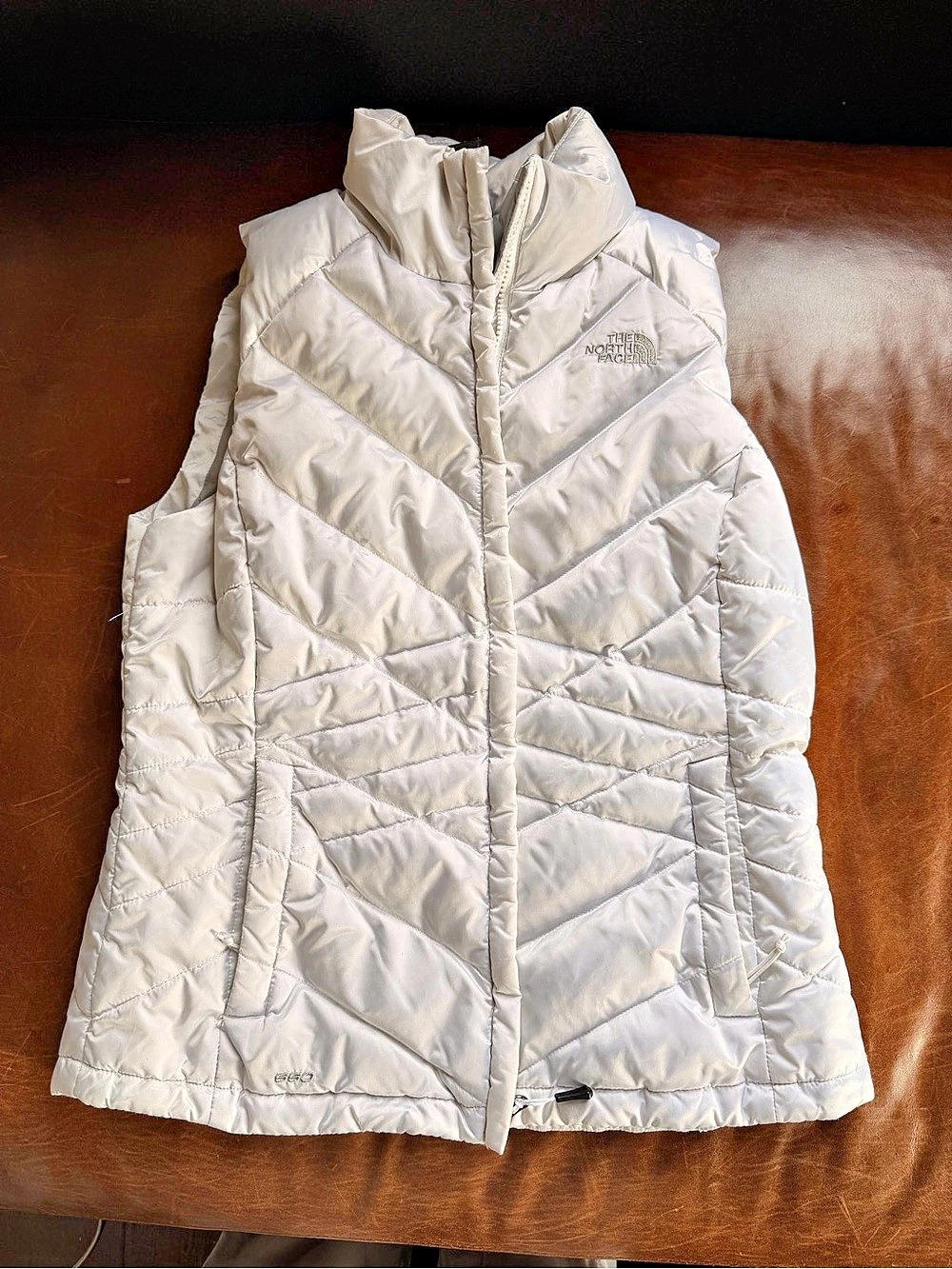 The North Face 550 Down Puffer Vest White